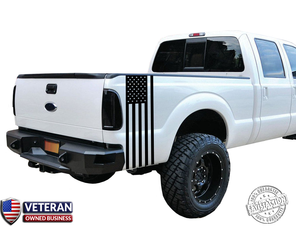 Ford Emblem American Flag Vinyl Decal Sticker, Ford Truck Decals