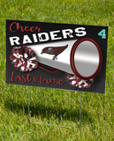 2024 Navarre Raiders Cheer  Yard Sign