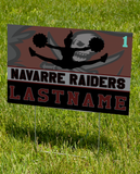 2024 Navarre Raiders Cheer  Yard Sign