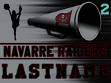 2024 Navarre Raiders Cheer  Yard Sign