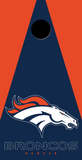 2 x Denver Broncos Football Cornhole Board Bag Toss Vinyl Wrap Set- Universal Fit Oracal 3M