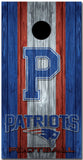 2 x New England Patriots Football Cornhole Board Bag Toss Vinyl Wrap Set- Universal Fit Oracal 3M