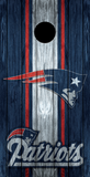 2 x New England Patriots Football Cornhole Board Bag Toss Vinyl Wrap Set- Universal Fit Oracal 3M