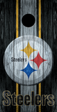 2 x Steelers Football Cornhole Board Bag Toss Vinyl Wrap Set- Universal Fit Oracal 3M