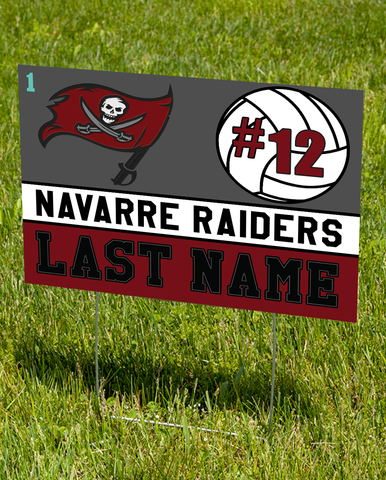 2024 Navarre Raiders Volleyball Yard Sign