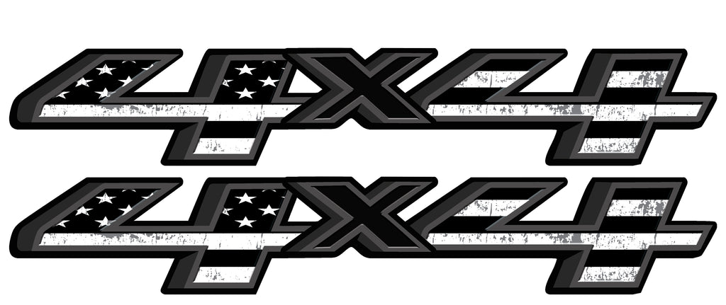 American Flag 4x4 Vinyl Decal for Truck Bed Fits: 2014-2018GMC Chevrol ...